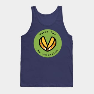 Hearts Tacos For My Valentine on Valentines Day Tank Top